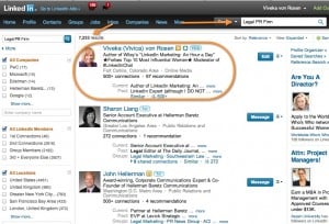 screen shot of LI post