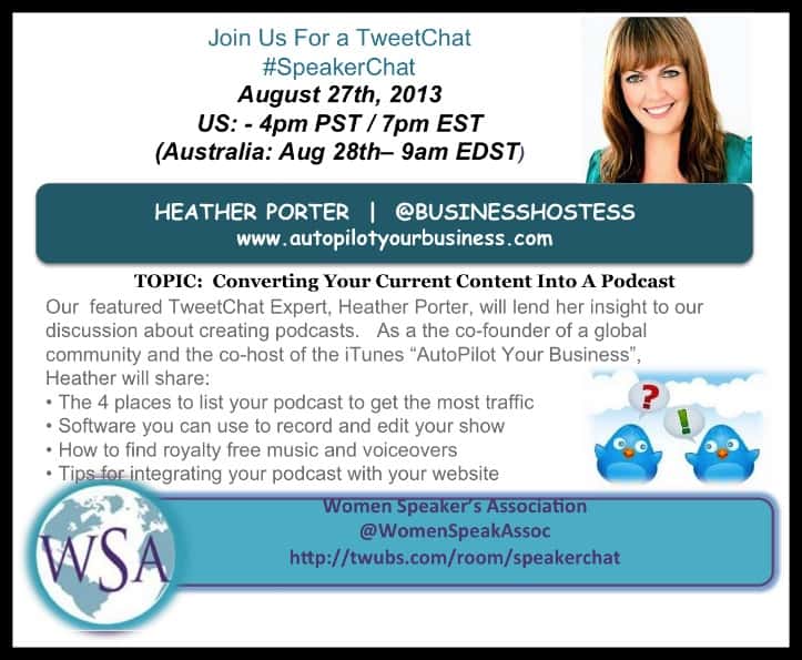 Heather Porter #SpeakerChat Guest