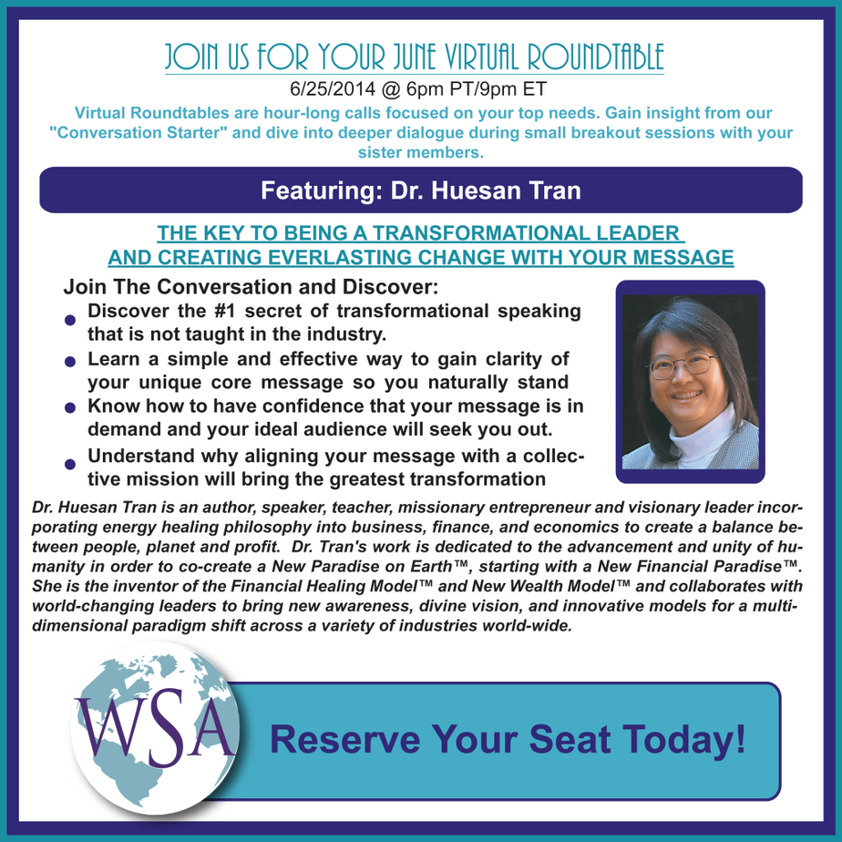 Dr. Huesan Tran - Virtual Roundtable