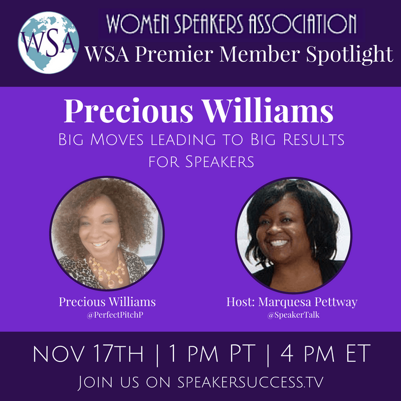 WSA Premier Member Spotlight – Precious L. Williams