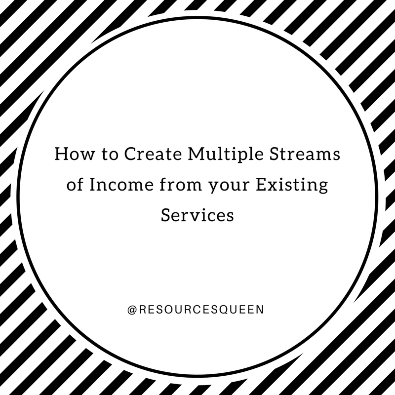 Create Multiple Streams of Income from your Existing Services